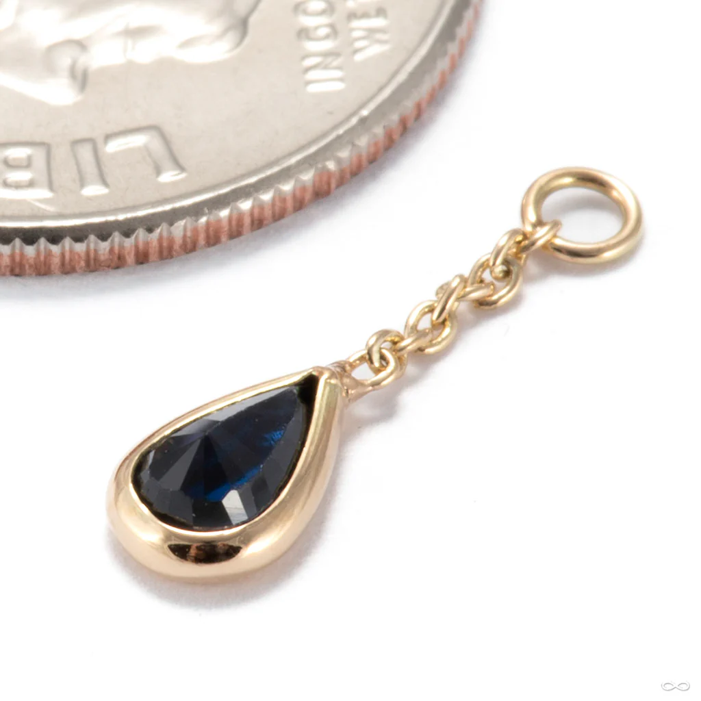 Teardrop Charm in Gold from Diablo Organics - Image 10