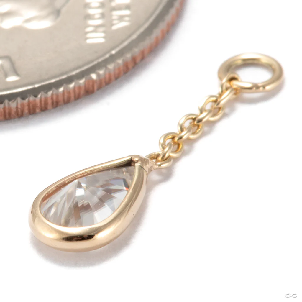 Teardrop Charm in Gold from Diablo Organics - Image 6