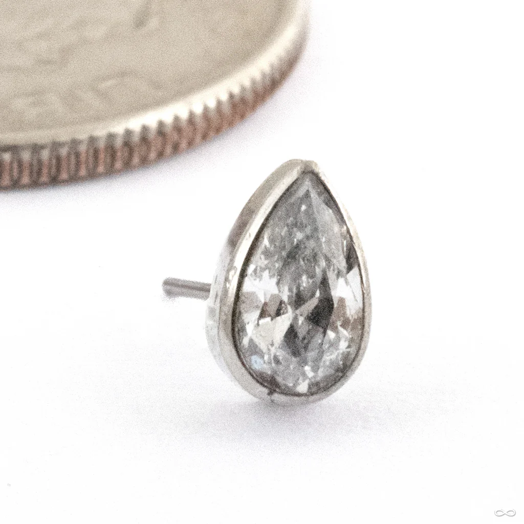 Teardrop Press-fit End in Titanium from Diablo Organics - Image 2