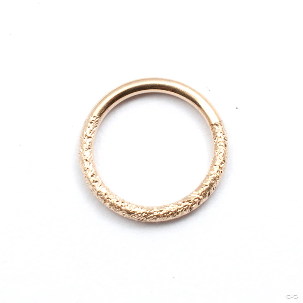 Textured Seam Ring in Gold from Vira Jewelry - Image 2