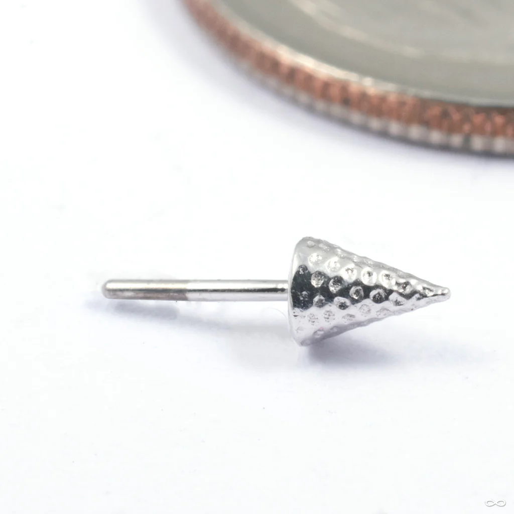 Textured Spike Press-fit End in Gold from Junipurr Jewelry - Image 2