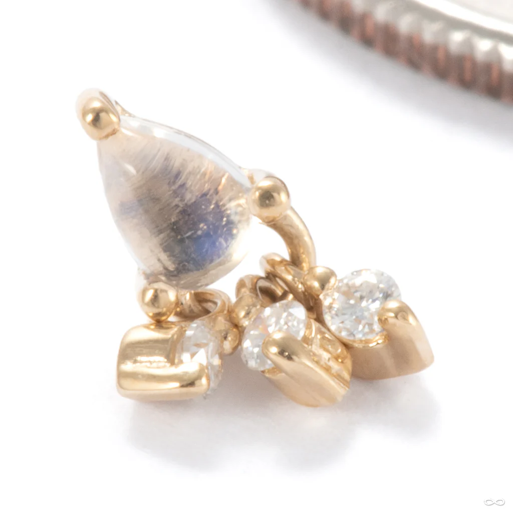 Tinsel Press-fit End in Gold from Ember Body Jewelry - Image 3