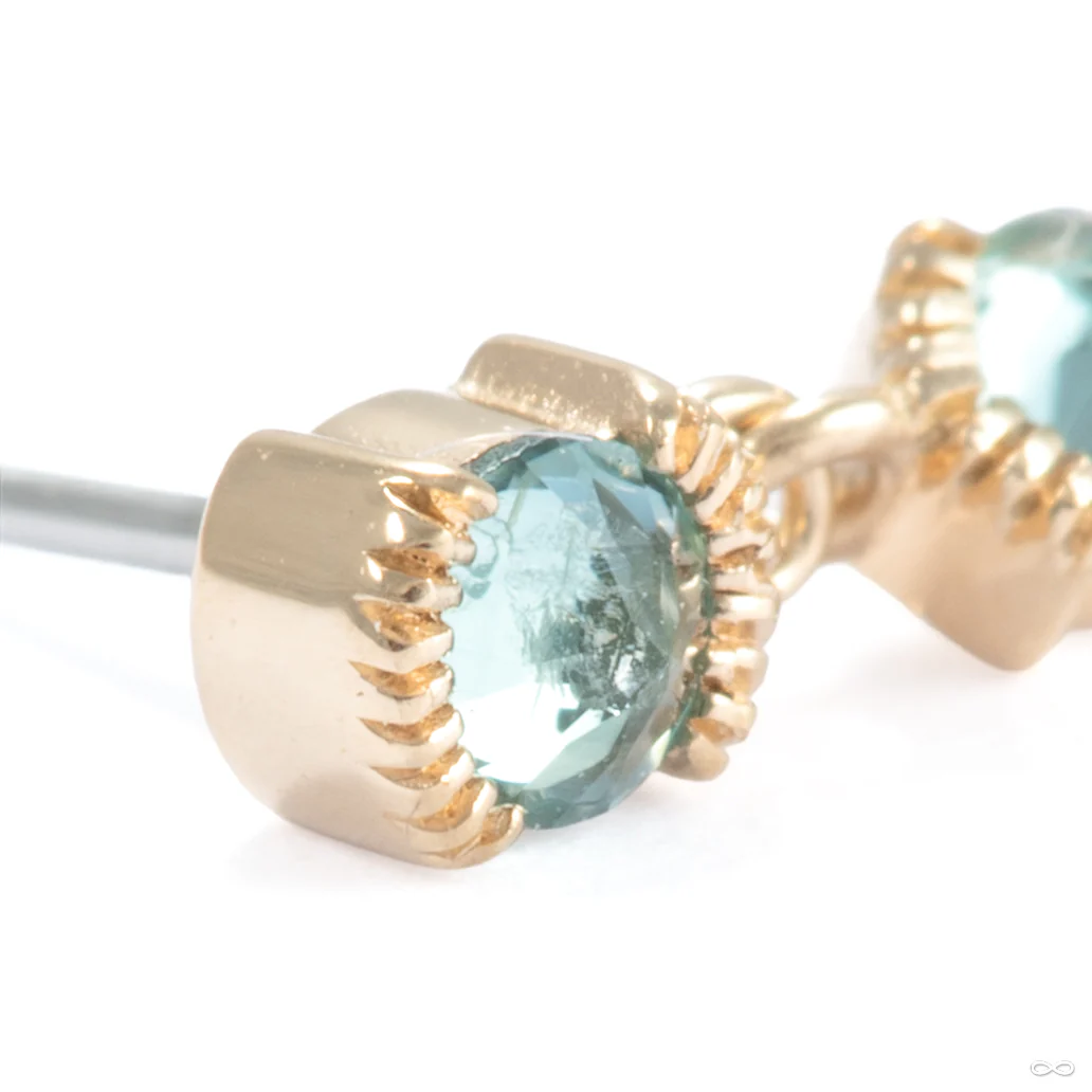 Tonic Press-fit End in Gold from Ember Body Jewelry - Image 2