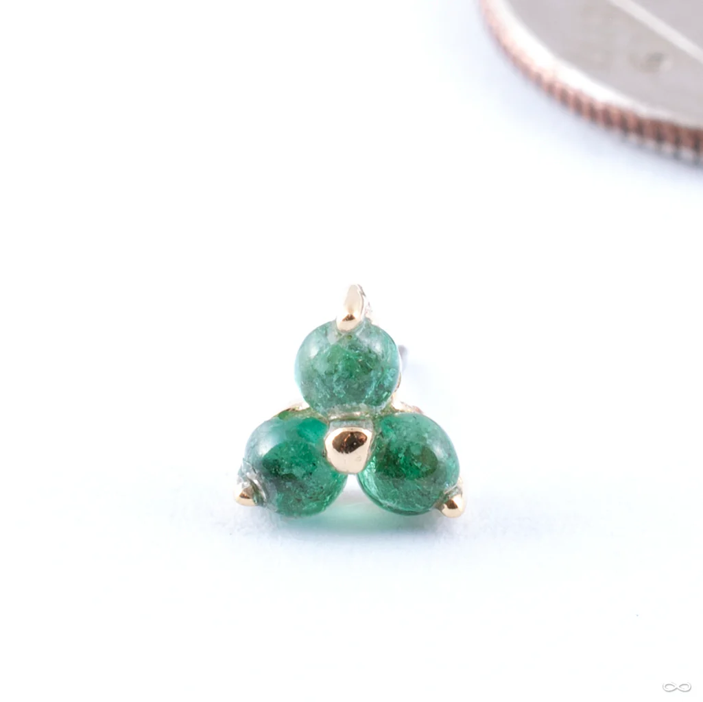 Tri Love Press-fit End in Gold from Quetzalli - Image 3