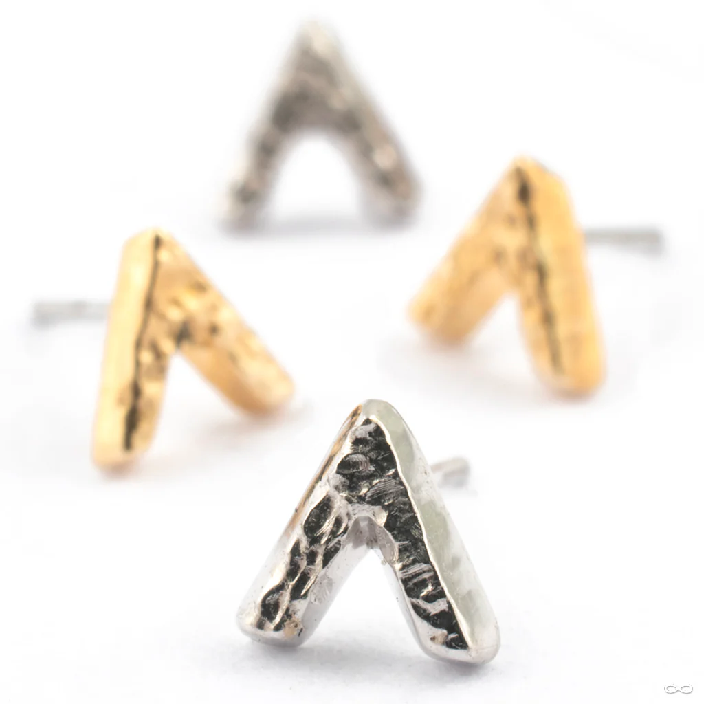 Tri Me Press-fit End in Gold from Maya Jewelry