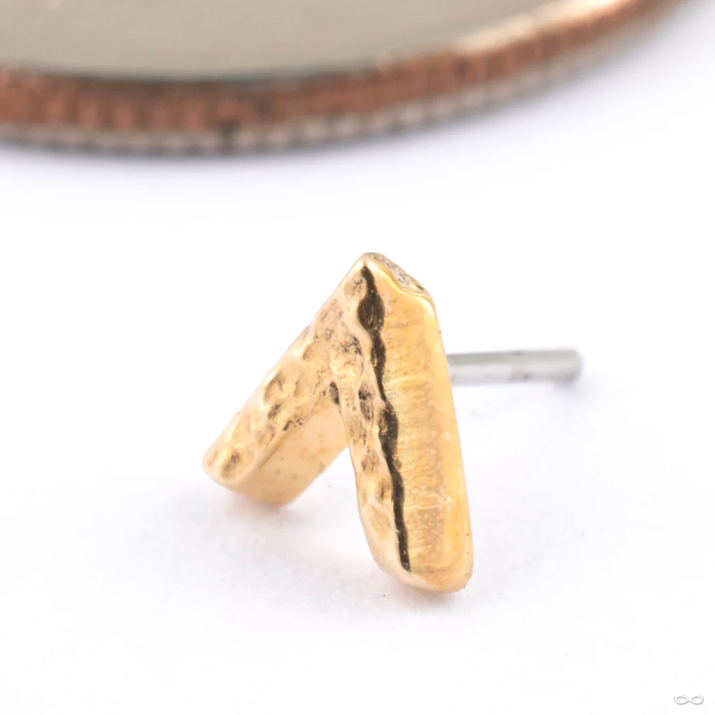 Tri Me Press-fit End in Gold from Maya Jewelry - Image 2