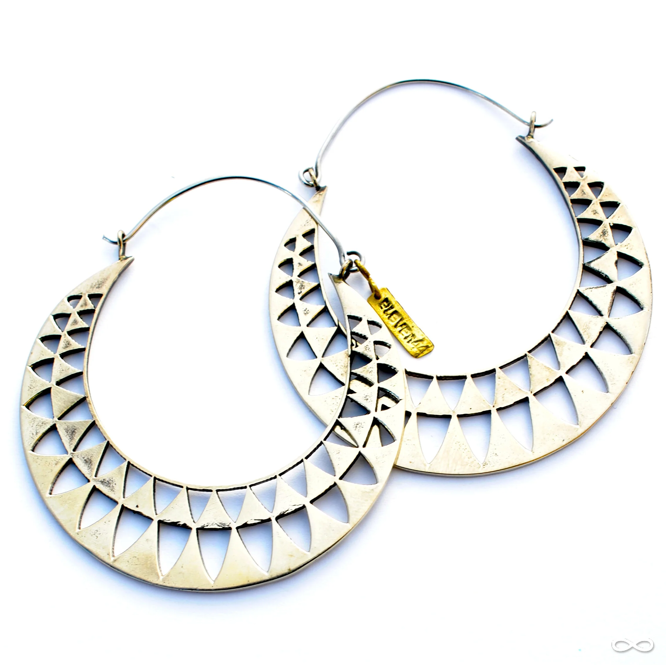 Triangle Hoop Earrings from Eleven44 - Image 2