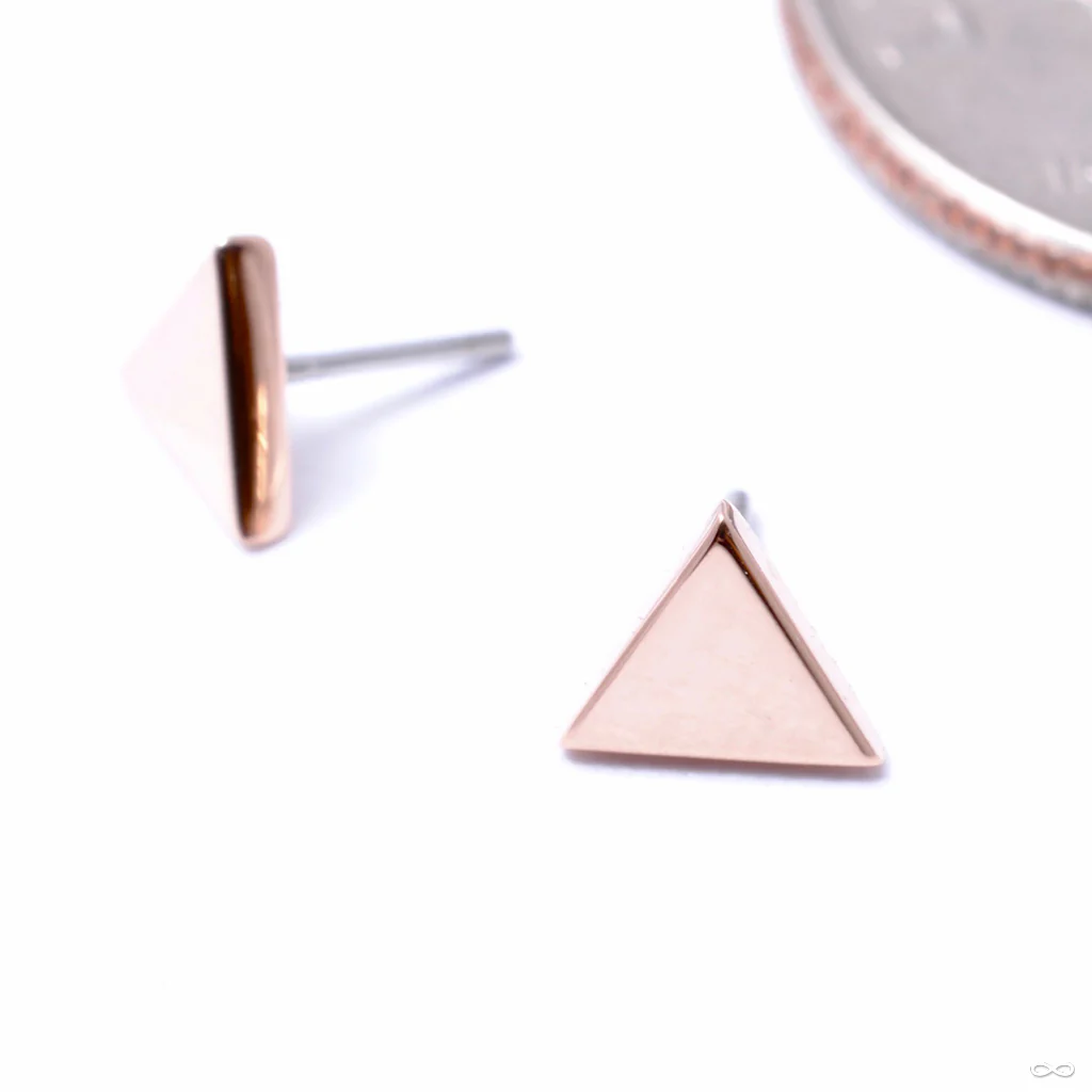 Triangle Press-fit End in Gold from Anatometal