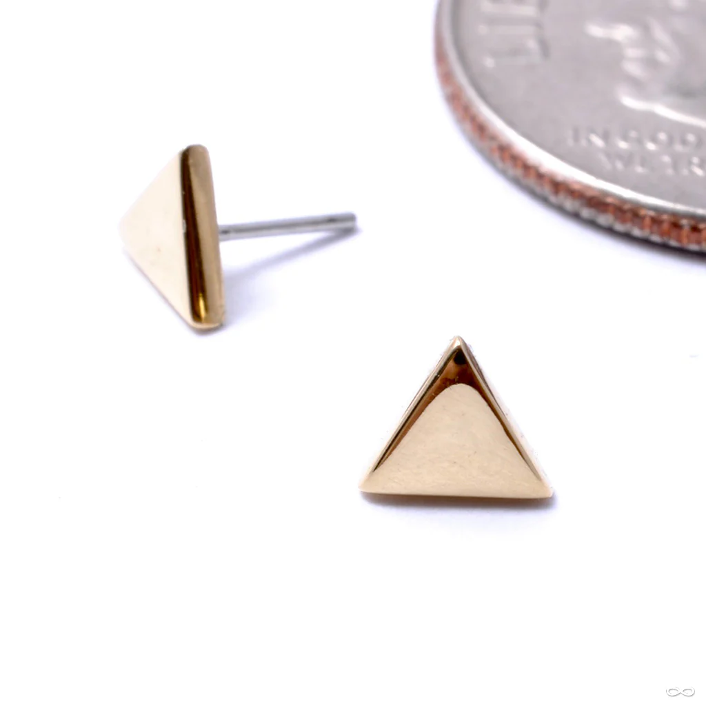 Triangle Press-fit End in Gold from Anatometal - Image 3
