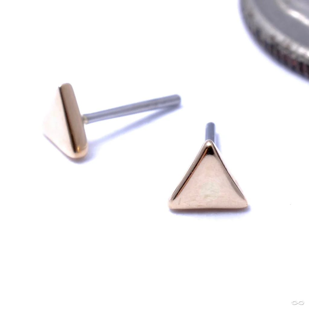 Triangle Press-fit End in Gold from LeRoi - Image 3
