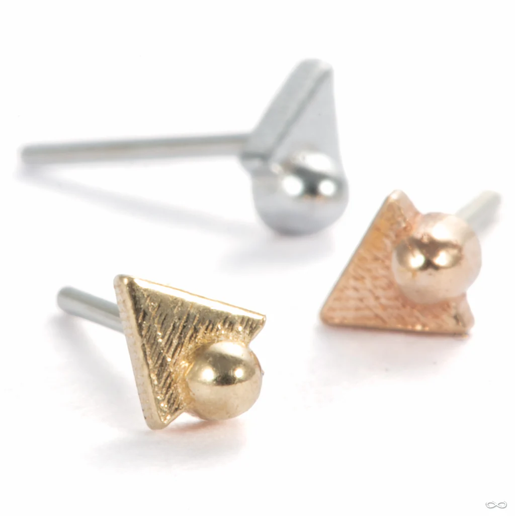 Tryangle with Dottie Press-fit End in Gold from Pupil Hall