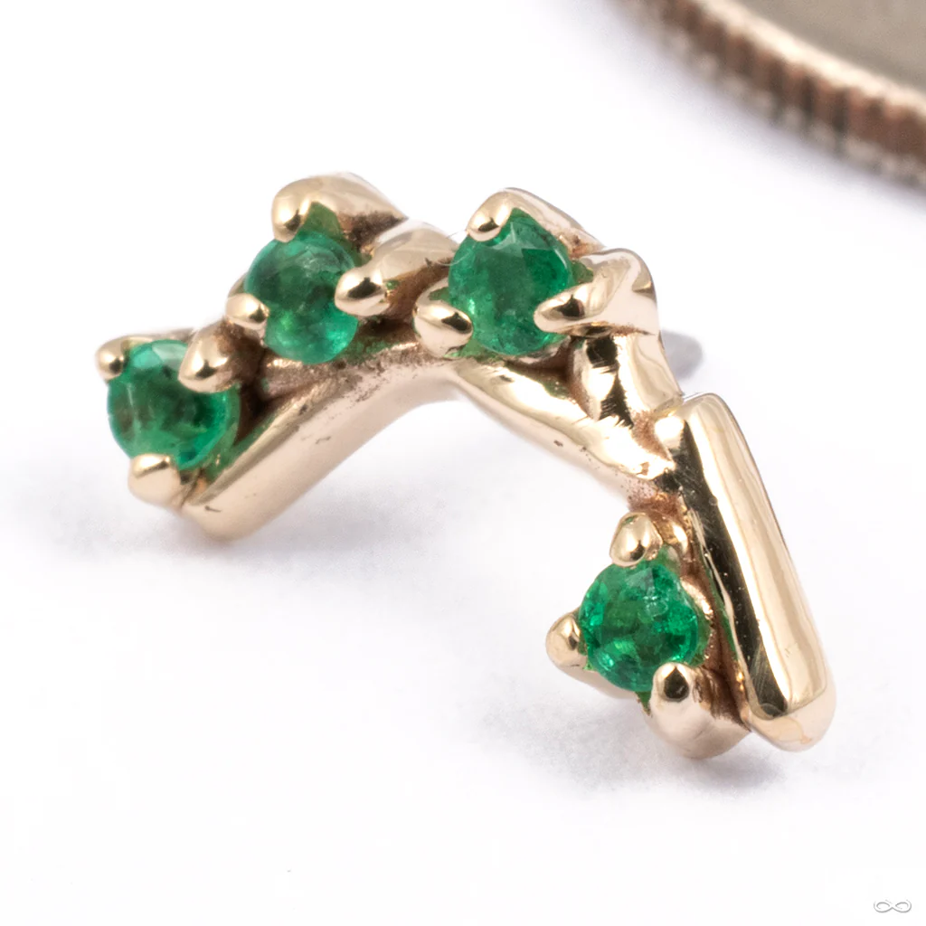 Twiggy Press-fit End in Gold from Sacred Symbols - Image 2