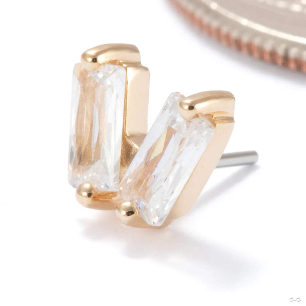 Twilight Zone Press-fit End in Gold from Ember Body Jewelry - Image 3