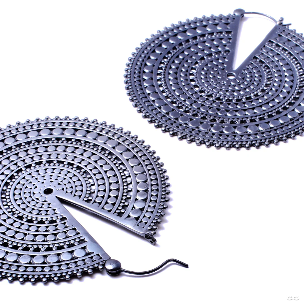 Ultra Afghan Disc Earrings from Tawapa - Image 2