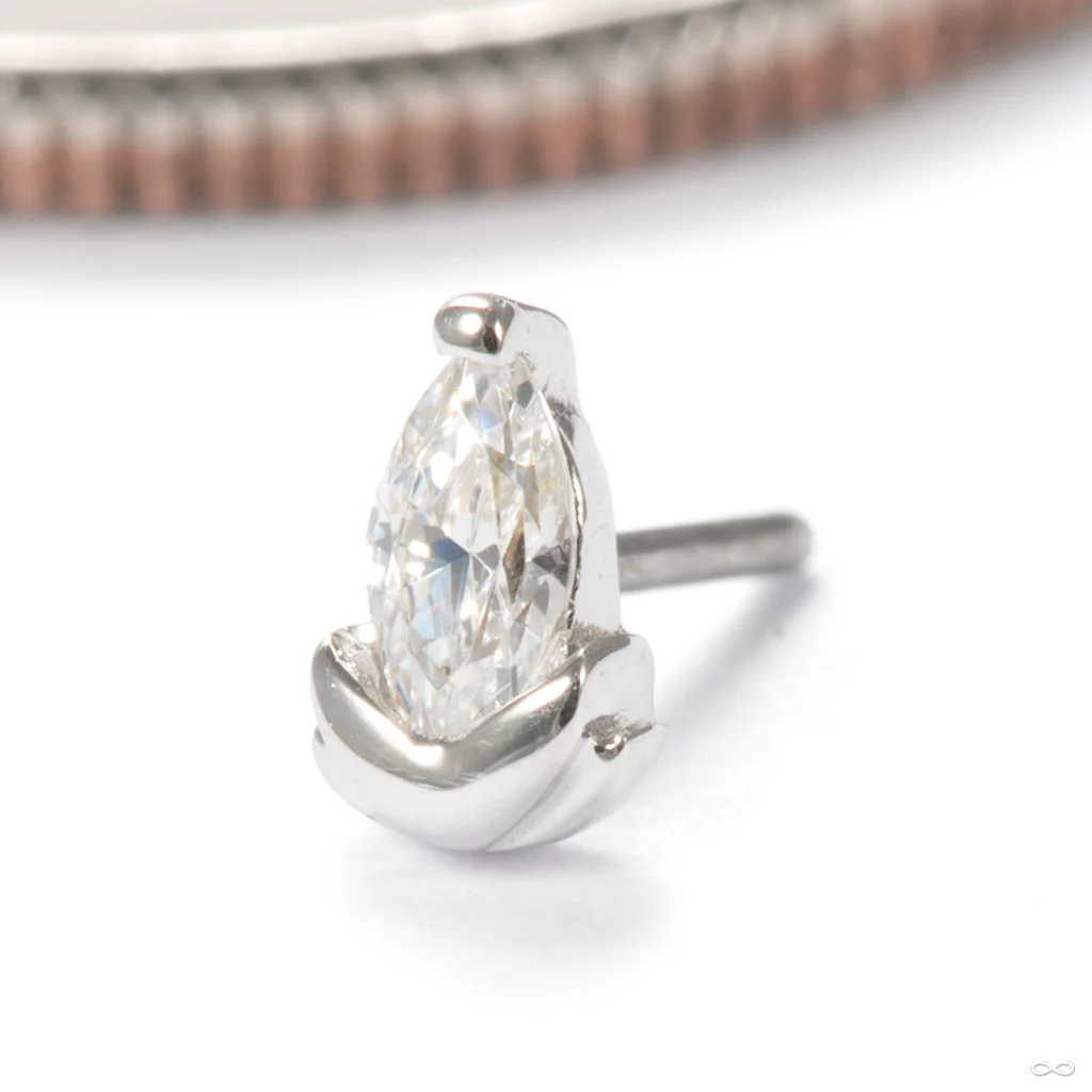 Uma Press-fit End in Gold from Junipurr Jewelry - Image 2