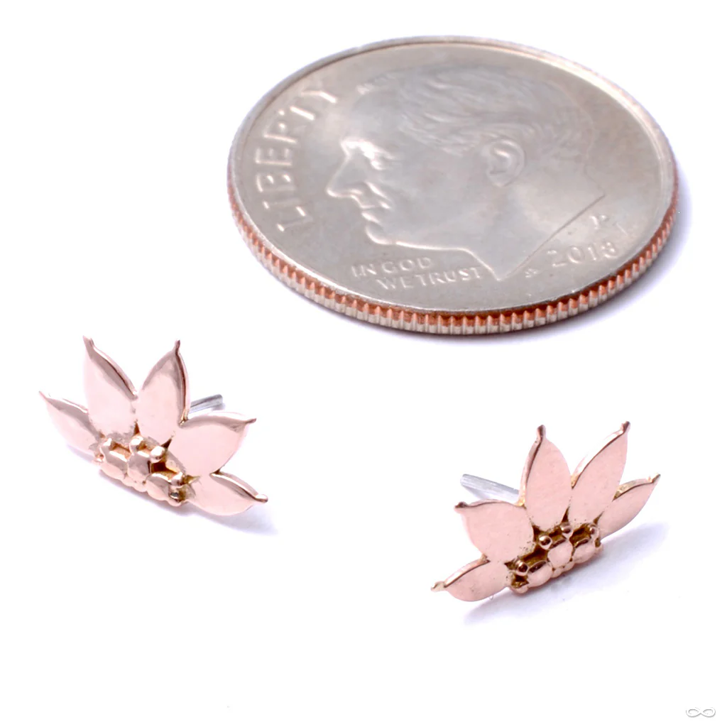 Valentina Press-fit End in Gold from Buddha Jewelry - Image 3