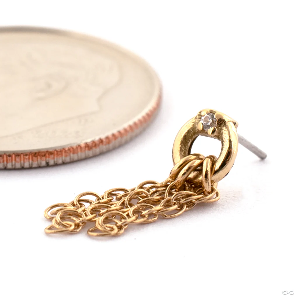 Vega Press-fit End in Gold from Maya Jewelry