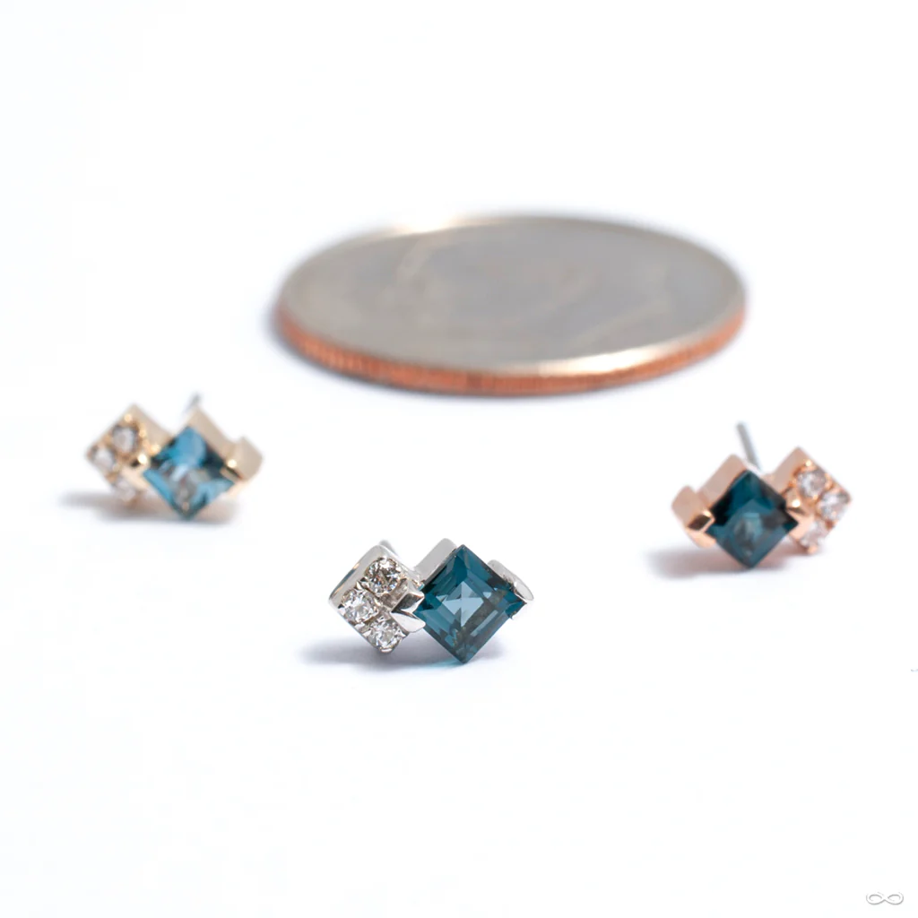 Vivienne Press-fit End in Gold from Buddha Jewelry