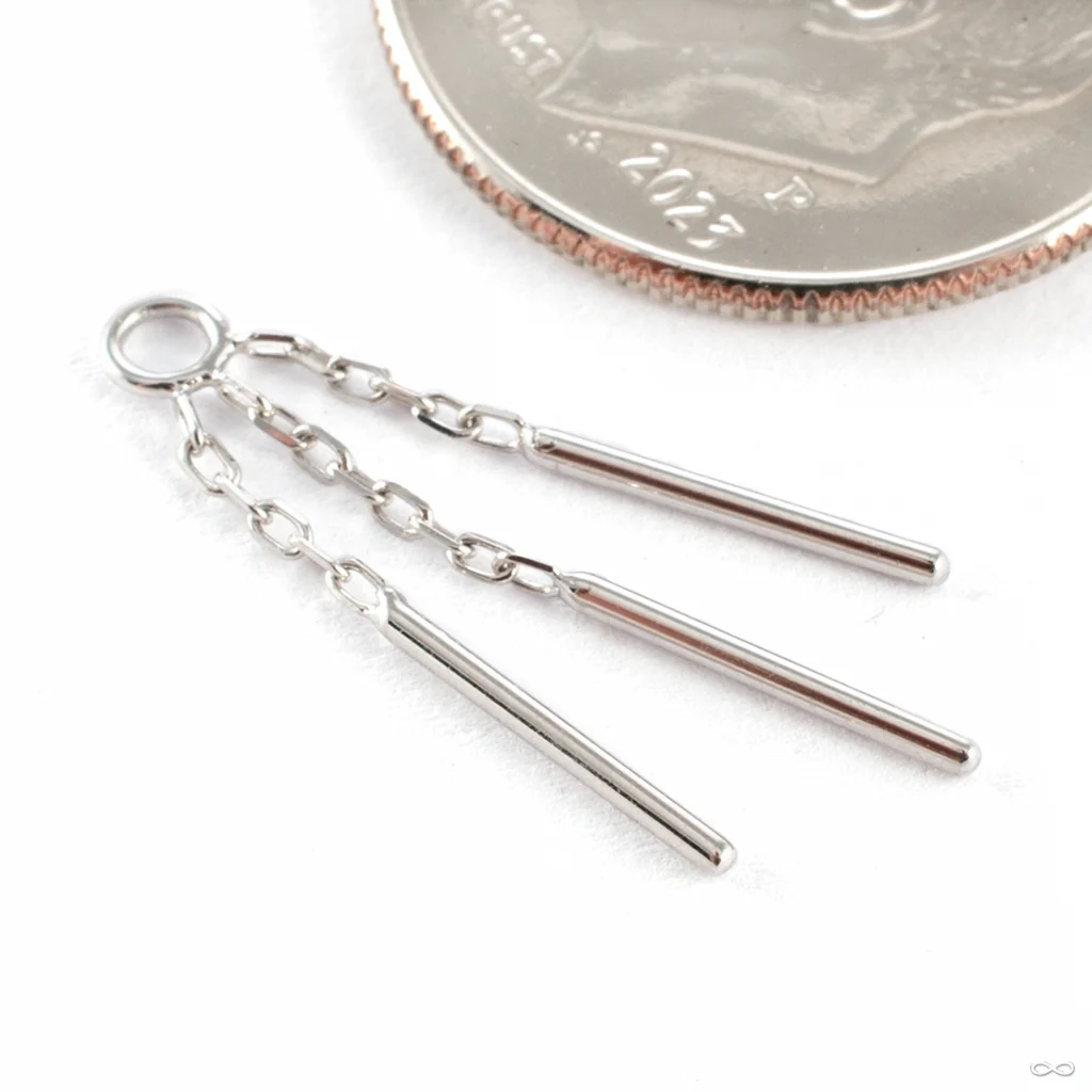 Wind Chime Charm in Gold from Modern Mood - Image 3