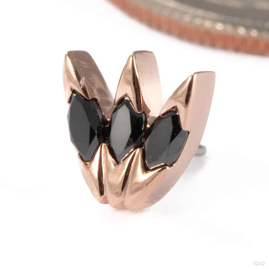 Xanadu Press-fit End in Gold from Tether Jewelry - Image 2