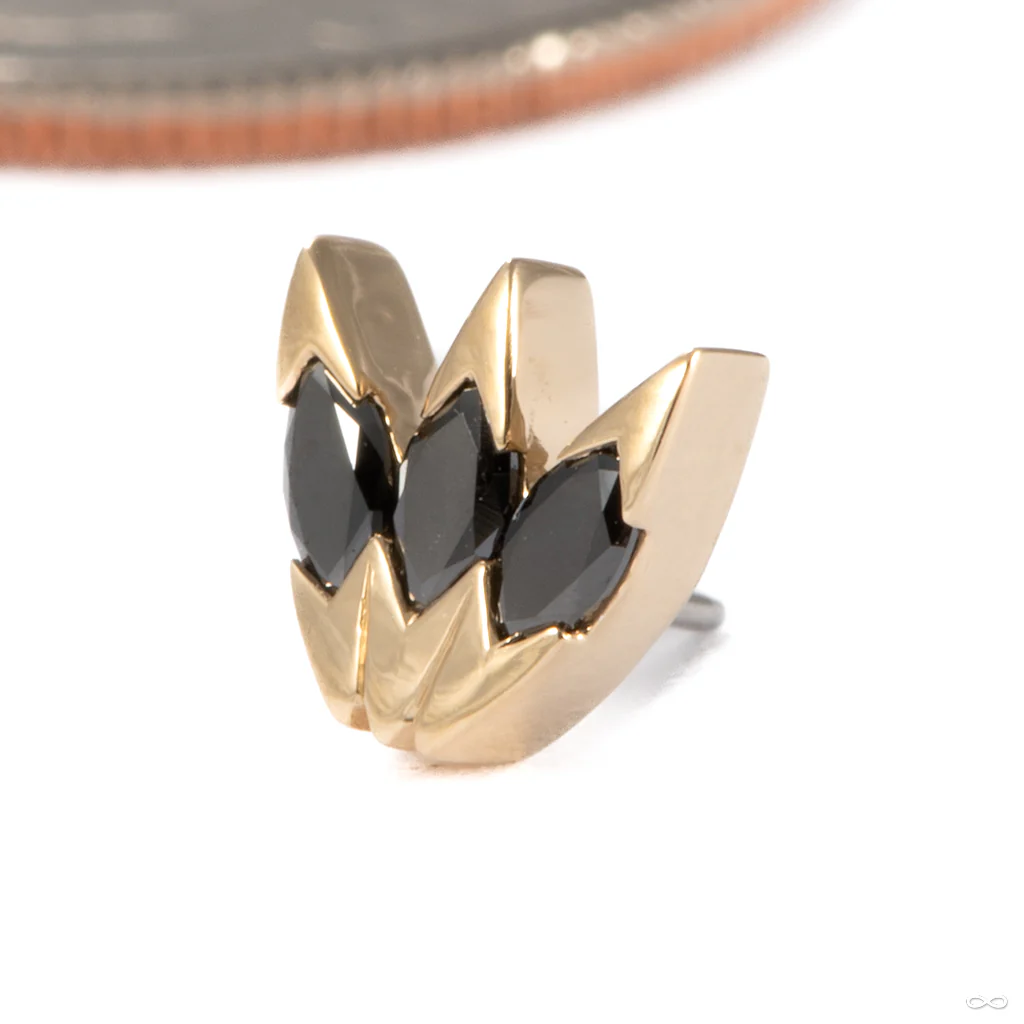 Xanadu Press-fit End in Gold from Tether Jewelry - Image 3