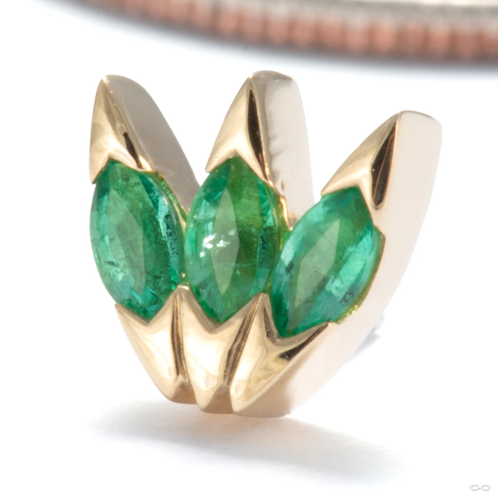 Xanadu Press-fit End in Gold from Tether Jewelry - Image 4