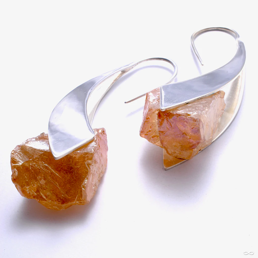 Zahara in Silver with Orange Aura from Buddha Jewelry - Image 2